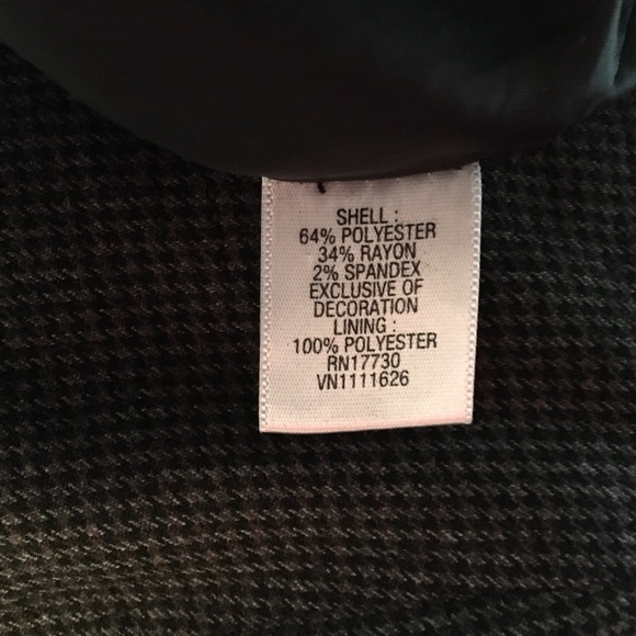 Gray blazer Size small with nice black detail - Picture 5 of 5